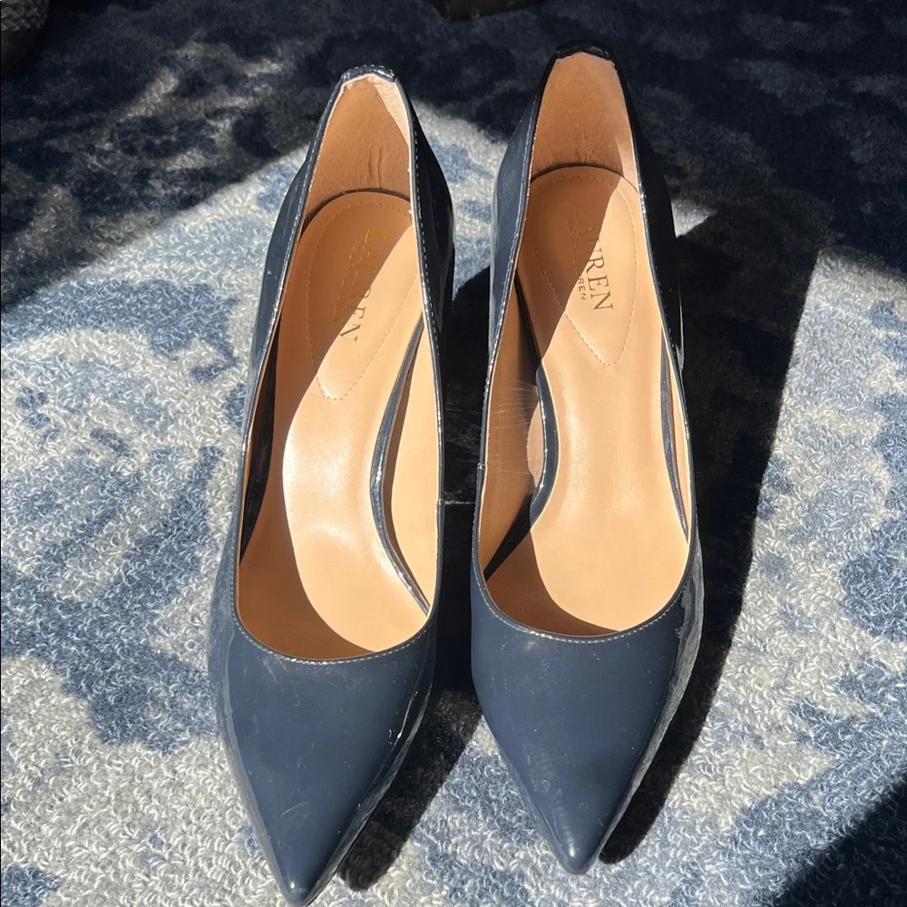 Ralph Lauren Dark Blue Heels - Picture 1 of 6
